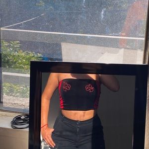 Velvet crop top